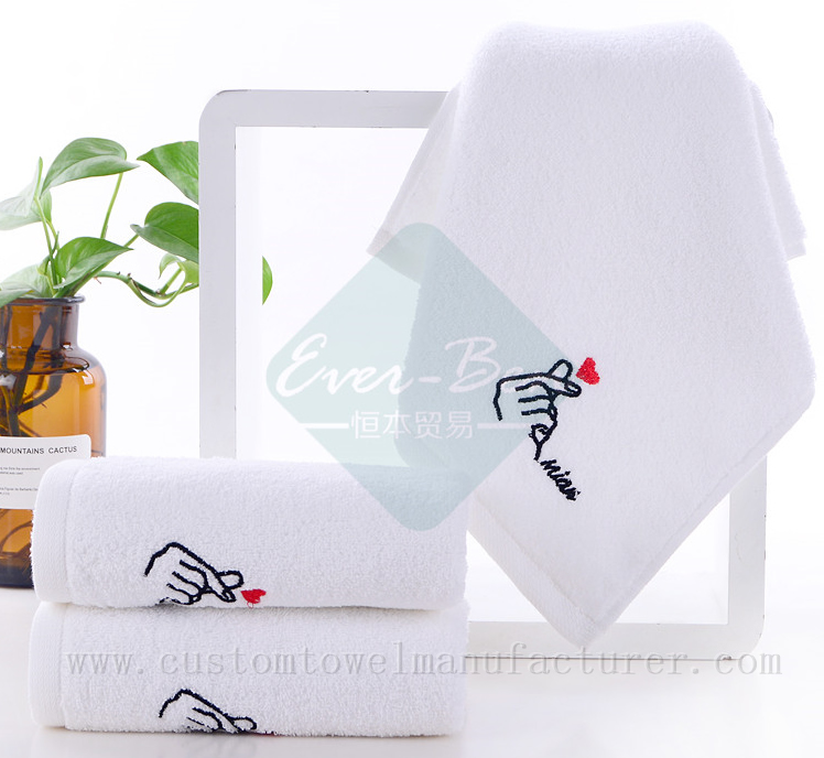 China Bulk personalised towels Manufacturer Custom Embroidery Logo Home Towels Factory